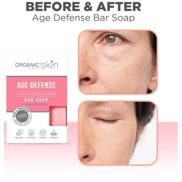 Organic Skin Age Defense Anti-Aging Whitening Soap 100g - Picture 4 of 4